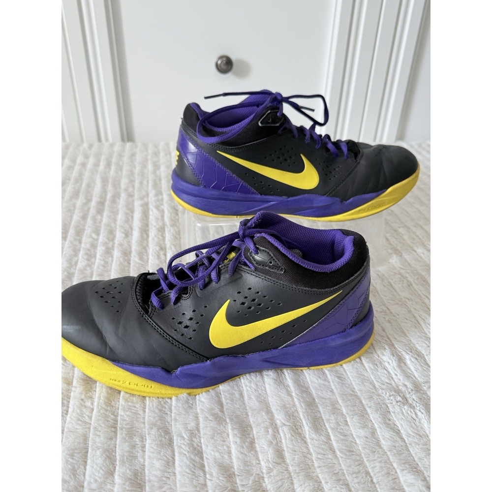 Nike Zoom Attero Mens Size 8.5 Purple/Black/Yellow With Purple Laces Great Shape